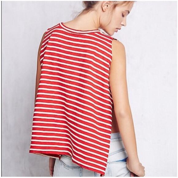 Free People We The Free Madness Striped Muscle Tee - Picture 7 of 7